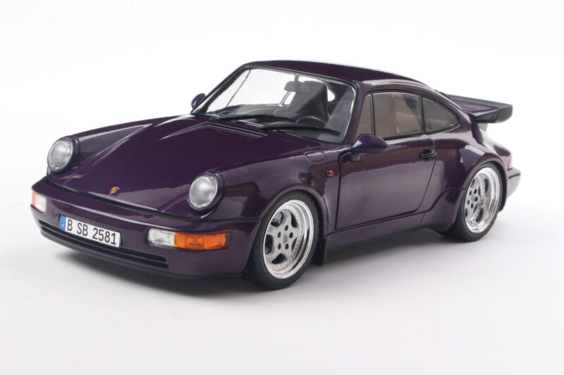 PORSCHE 911 (964) Turbo 1990 Purple - 1:18 Solido S1803412