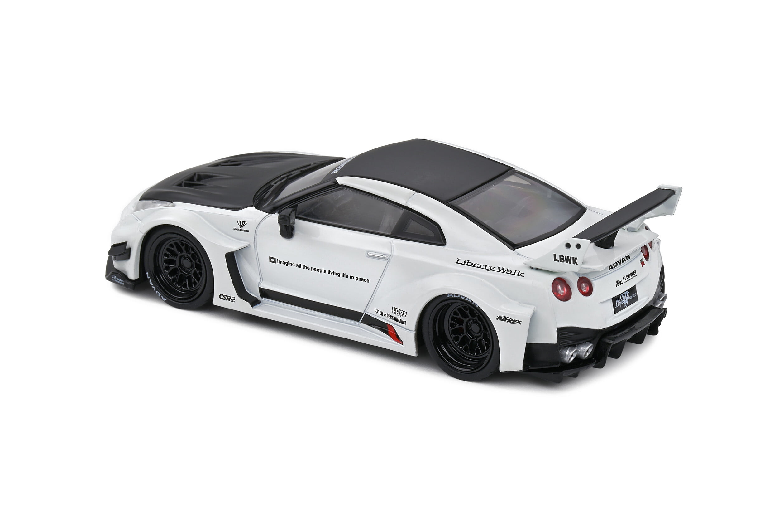 NISSAN GT-R (R35) LBWK 2020 Blanc - 1:43 Solido S4311203 - Hexos miniatures