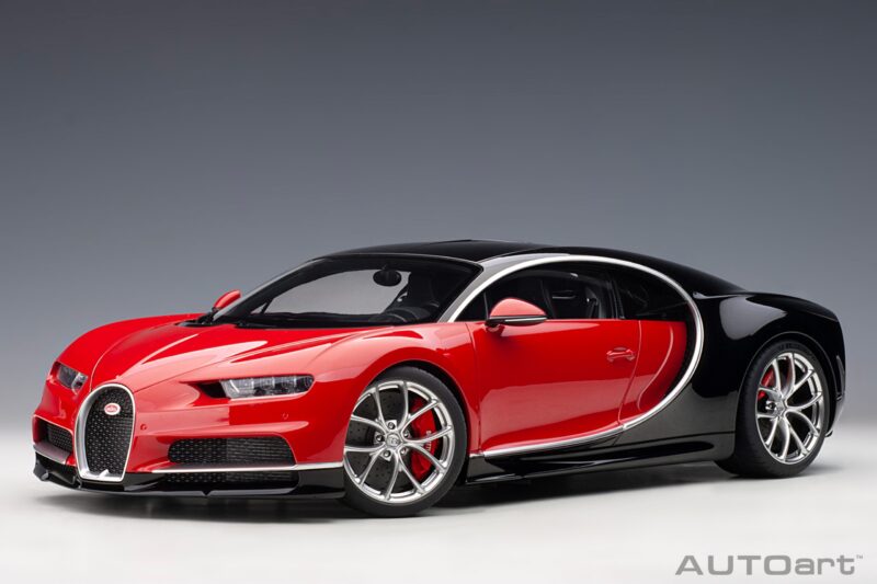 BUGATTI Chiron 2017 Italian Red / Black - 1:12 AUTOart 12113