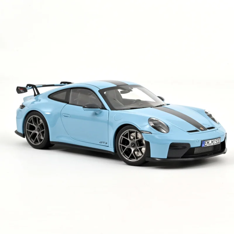 PORSCHE 911 GT3 Pack Weissach 2025 Bleu Gulf - 1:18 NOREV 187000