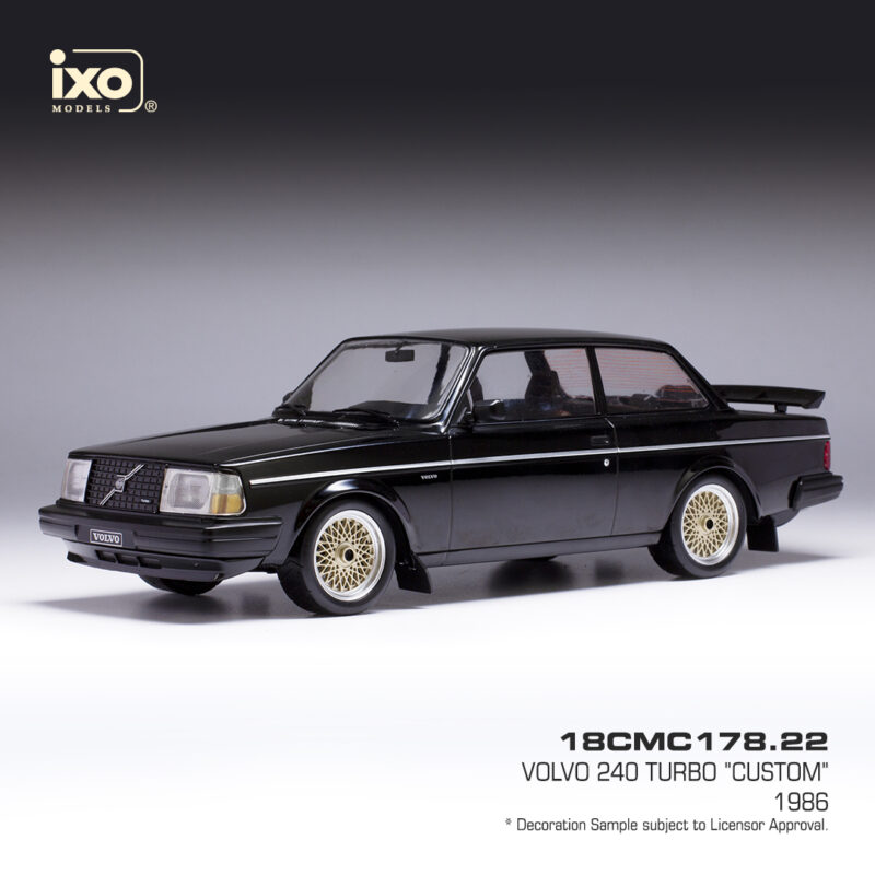 VOLVO 240 Turbo Custom 1983 Noir - 1:18 IXO CMC178