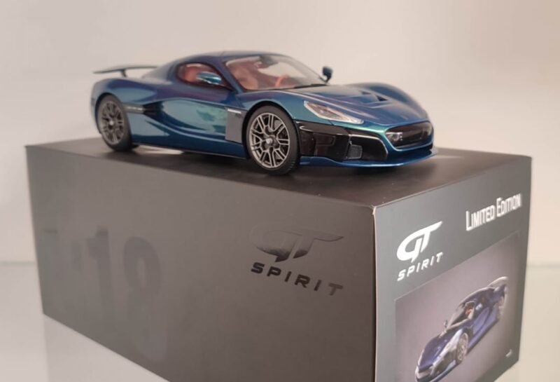RIMAC Nevera 2021 Bleu - 1:18 GT Spirit GT405