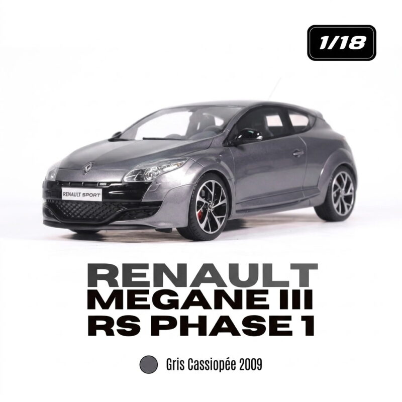 RENAULT Megane 3 RS 2009 Gris - 1:18 OttO OT1392