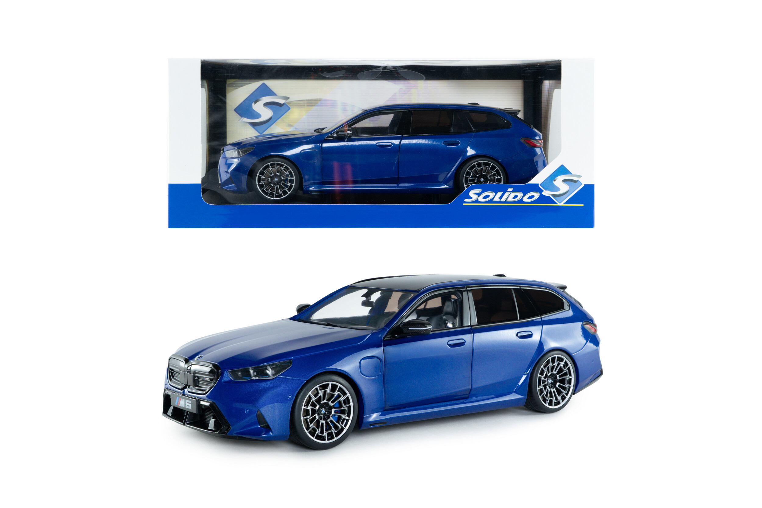 BMW M5 TOURING 2024 Marina Bay Blue - 1:18 Solido S1814801 – Image 6