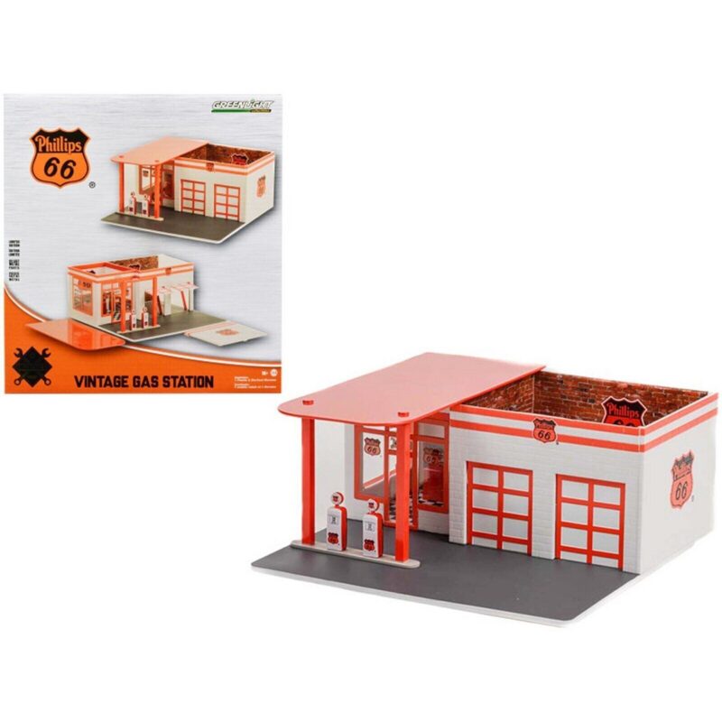 DIORAMA Vintage Gas Dtation Philips 66 - 1:64 Greenlinght 57092