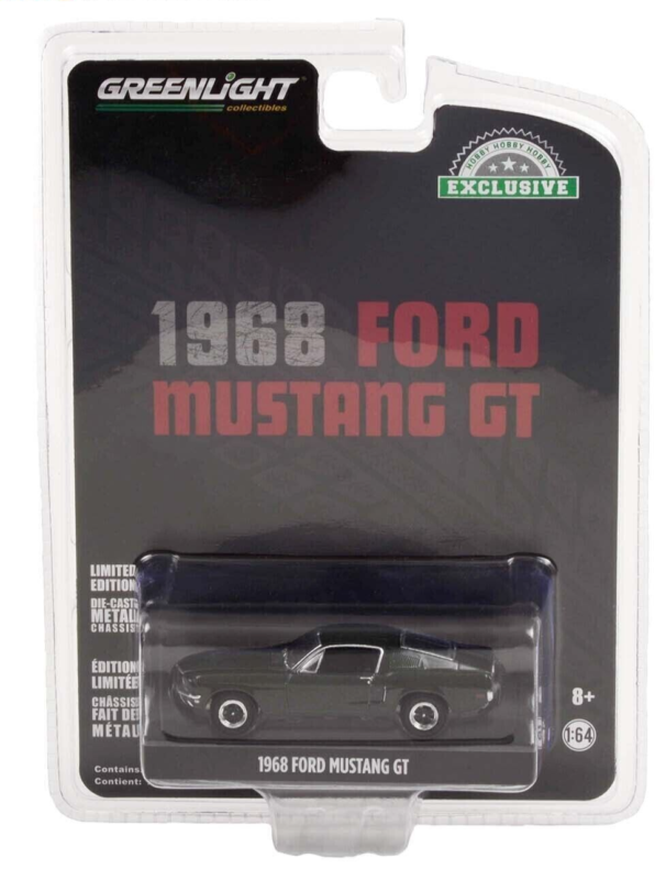 FORD Mustang GT 1968 Vert Highland - 1:64 Greenlight 44723