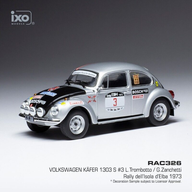 VW Beetle Käfer 1303 S #3 Rally dell'Isola d'Elba 1973 - 1:43 IXO RAC326