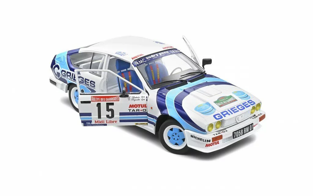 ALFA ROMEO GTV6 1986 #15 Rallye des Garrigues - 1:18 SOLIDO S1802305 – Image 6