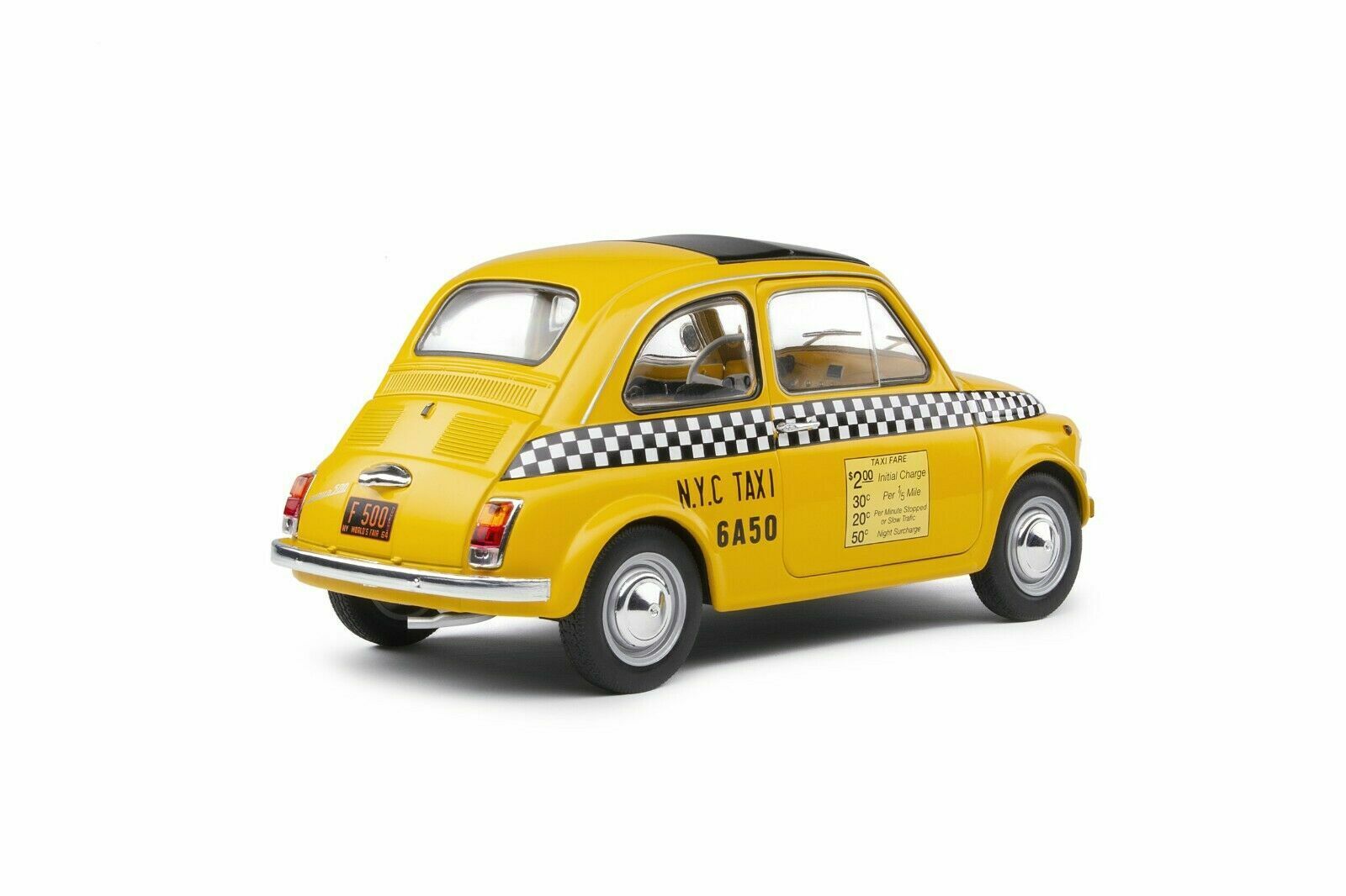 FIAT 500 Taxi NYC Jaune - 1:18 SOLIDO S1801407 – Image 3