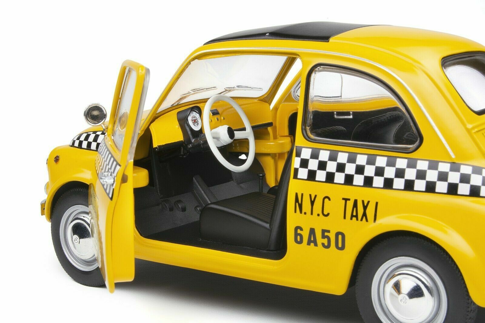 FIAT 500 Taxi NYC Jaune - 1:18 SOLIDO S1801407 – Image 9