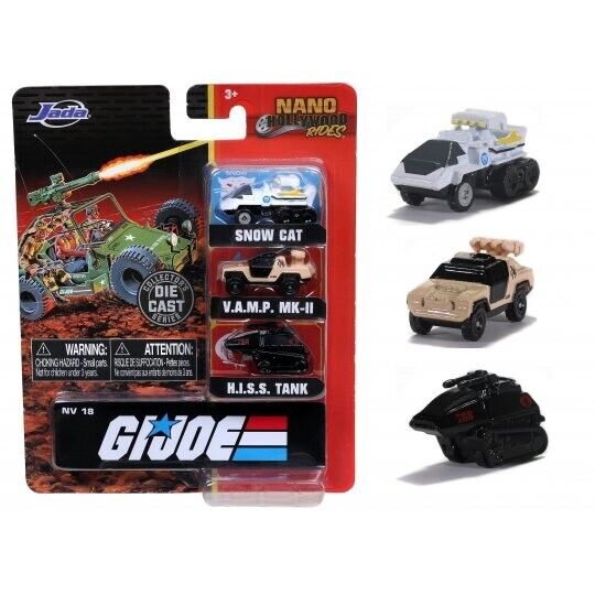 G.I.Joe NHR - Assortiment 3 voitures Nano - JADA