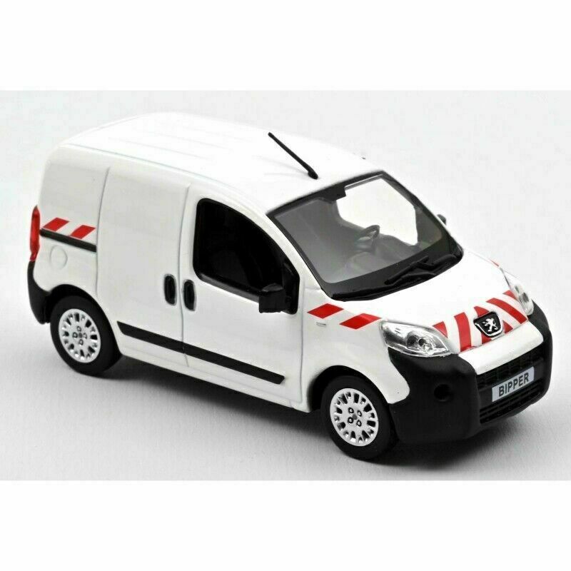 PEUGEOT Bipper 2009 White With Red Stripping - 1:43 NOREV 479868