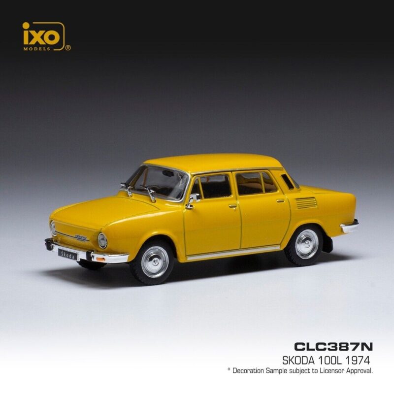 SKODA 100L 1974 Yellow - 1:43 IXO CLC387N