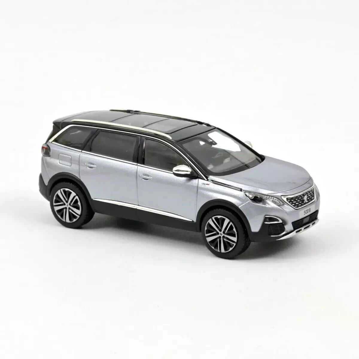 Peugeot 5008 GT 2016 – Miniature Norev 1/43, Couleur Gris Artense, Boîte D’origine