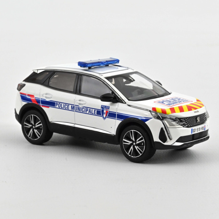 PEUGEOT 3008 2023 Police Municipale Signalisation Rouge et Jaune - 1:43 Norev 473949