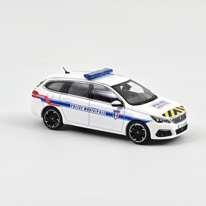 1:43 PEUGEOT 308 SW 2018 Police Municipale - Norev 473944