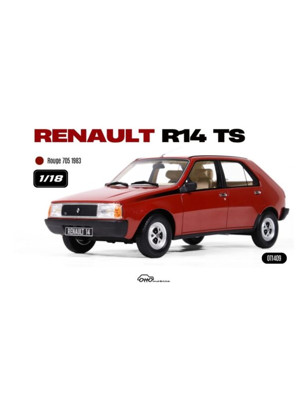 RENAULT 14 TS 1983 Rouge - 1:18 OttOmobile OT1409