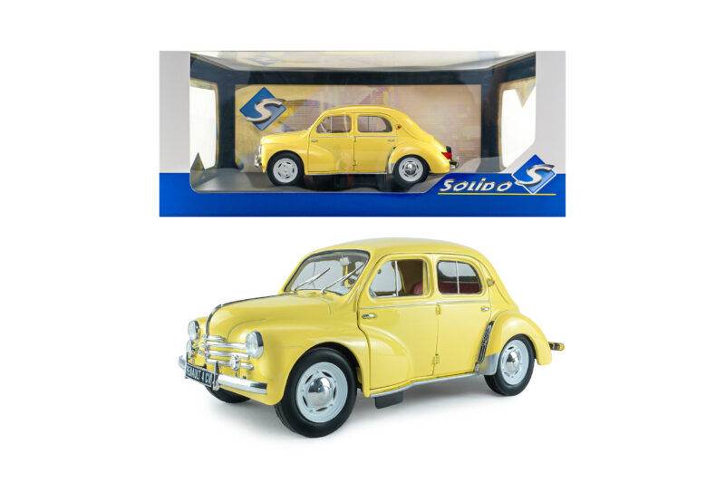 RENAULT 4CV 1961 Jaune - 1:18 Solido S1806607