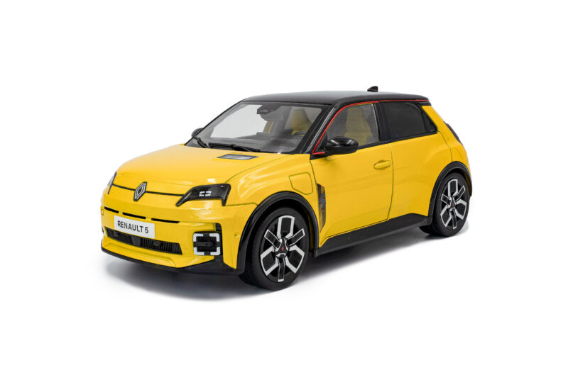 RENAULT 5 E-Tech 2024 Jaune Pop - 1:18 Solido S1812602