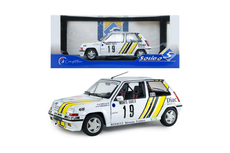 RENAULT 5 GT TURBO Monte-Carlo 1989 #19 A.Oreille - 1:18 Solido S181006