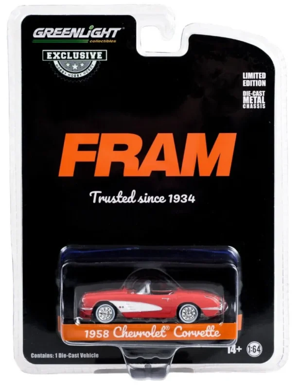 CHEVROLET Corvette "Fram" 1958 - 1:64 Greenlight 30388