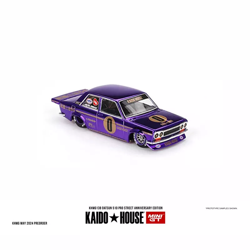 DATSUN 510 Pro Street Anniversary Edition Purple 1969 - 1:64 Kaido House 138