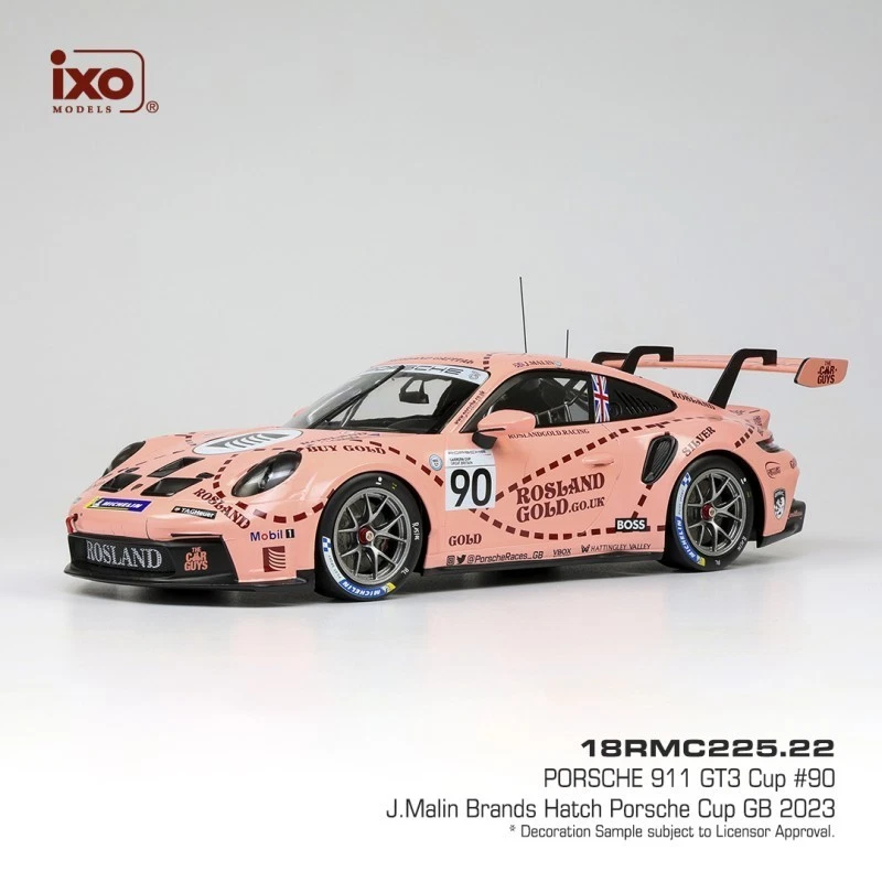 PORSCHE 911 GT3 Cup #90 Malin 2023 - 1:18 IXO 18RMC225