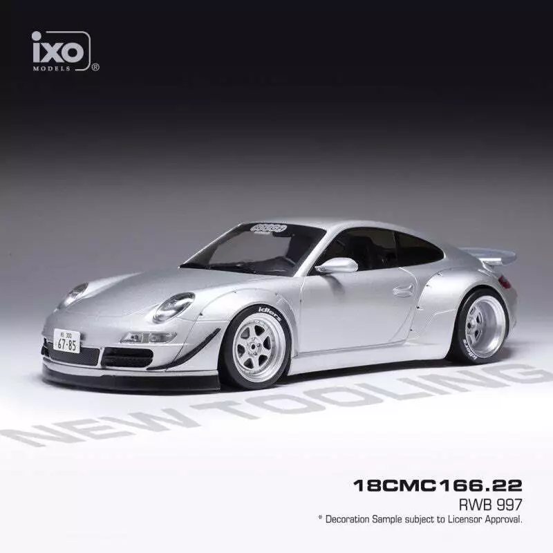 IXO 1/18 - RWB Porsche 997 Abu Dhabi Gris - Miniature Métal Neuve