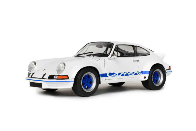 PORSCHE 911 RSR 1973 White/Blue Carrera Stripes - 1:18 Solido S1801119