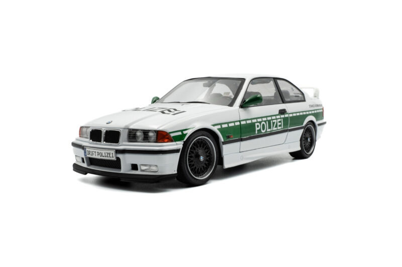 BMW E36 M3 Coupé Works Drift Polizei 1991 - 1:18 Solido S1803915