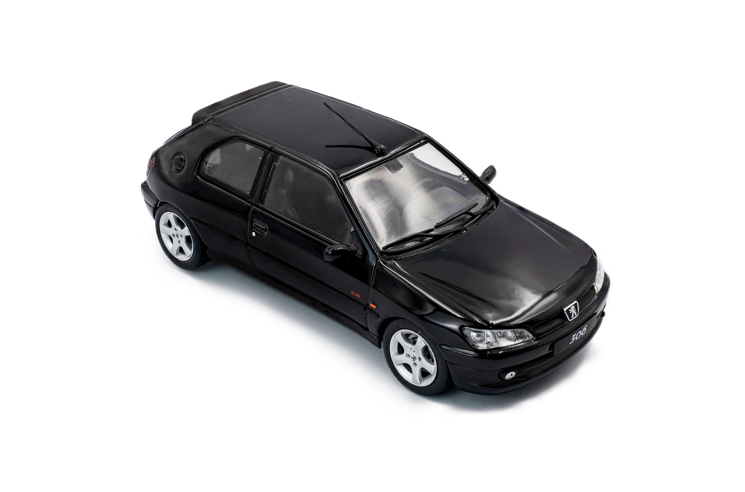 Modèle Réduit Peugeot 306 S16 1994 Black Onyx - Échelle 1/43 - Solido - Neuf
