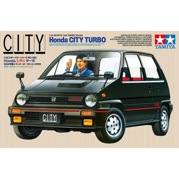 HONDA City Turbo + Motocombo - 1:24 Tamiya