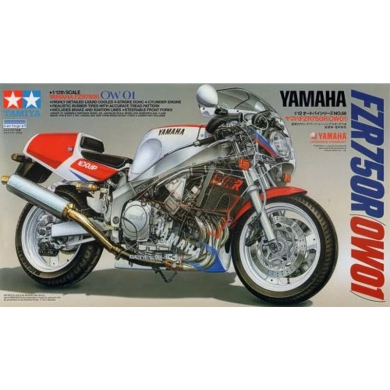 YAMAHA FZR 750R 0W01 - 1:12 Tamiya