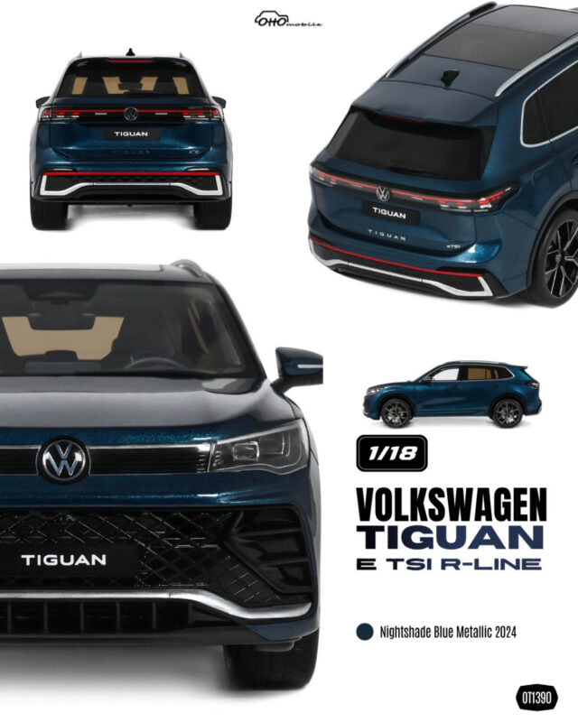 VOLKSWAGEN Tiguan E TSI R-Line 2024 Blue - 1:18 OttO OT1390