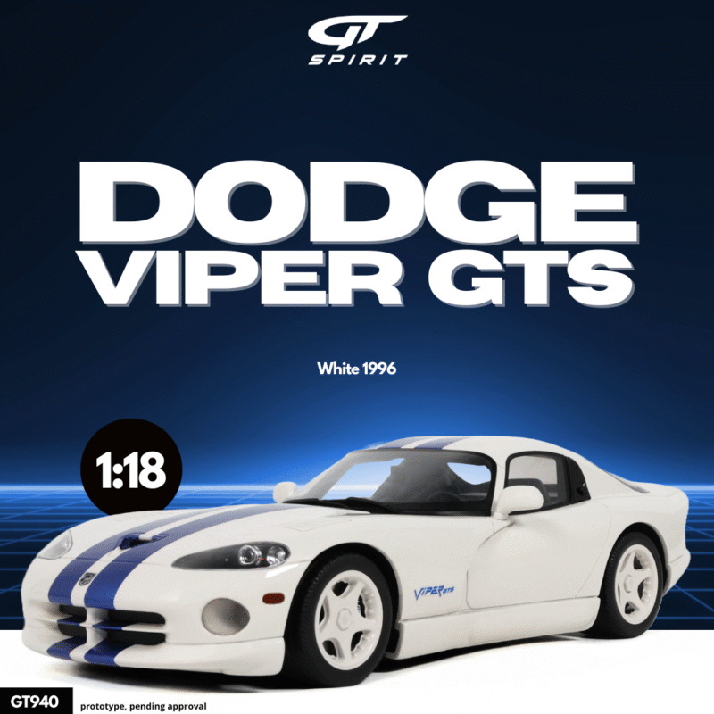 DODGE Viper GTS 1996 Blanc - 1:18 GT Spirit GT940