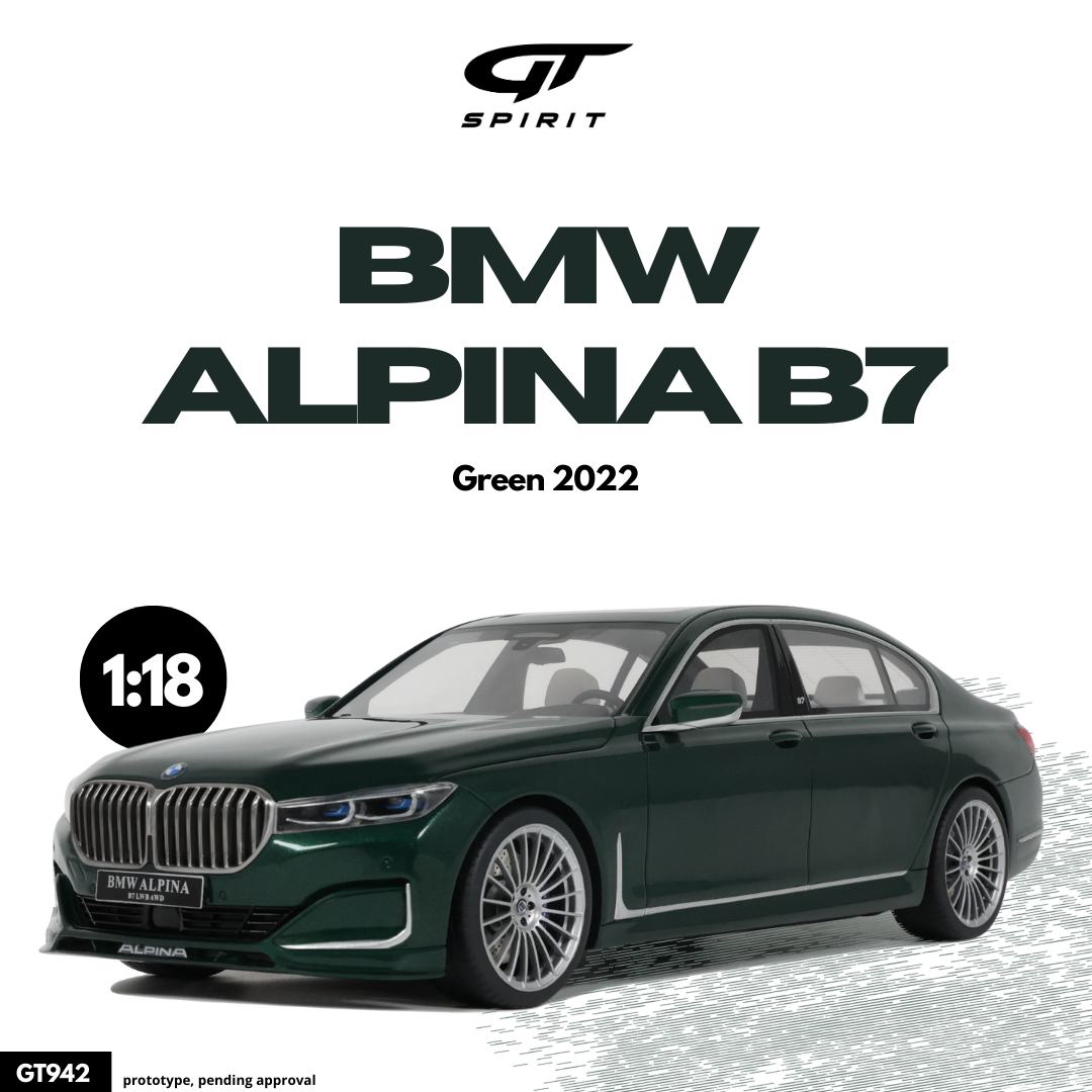 BMW 8-Series B8 Alpina Gran Coupe 2023 1:18 GT Spirit Verde - 20 anos! Loja on-line de miniaturas colecionáveis