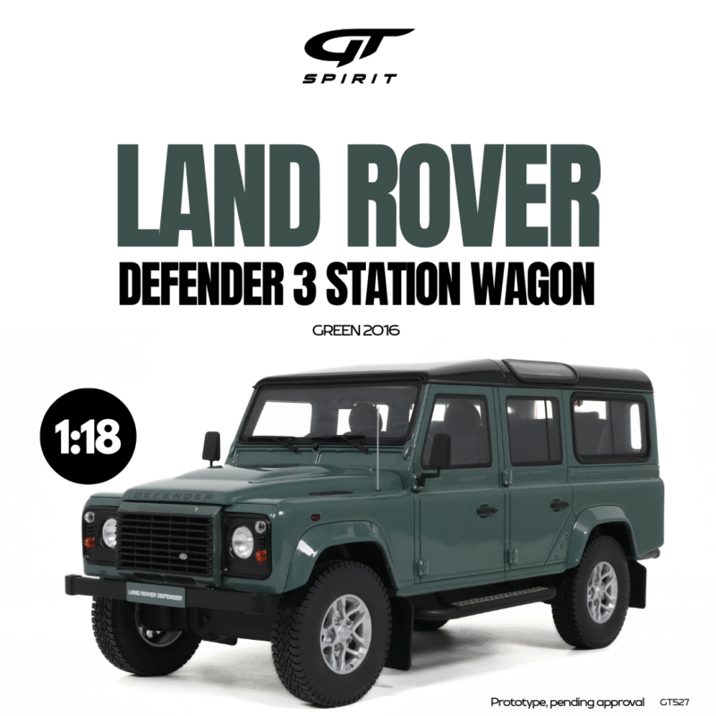 LAND ROVER Defender 3 Wagon 2016 Green - 1:18 GT Spirit GT527