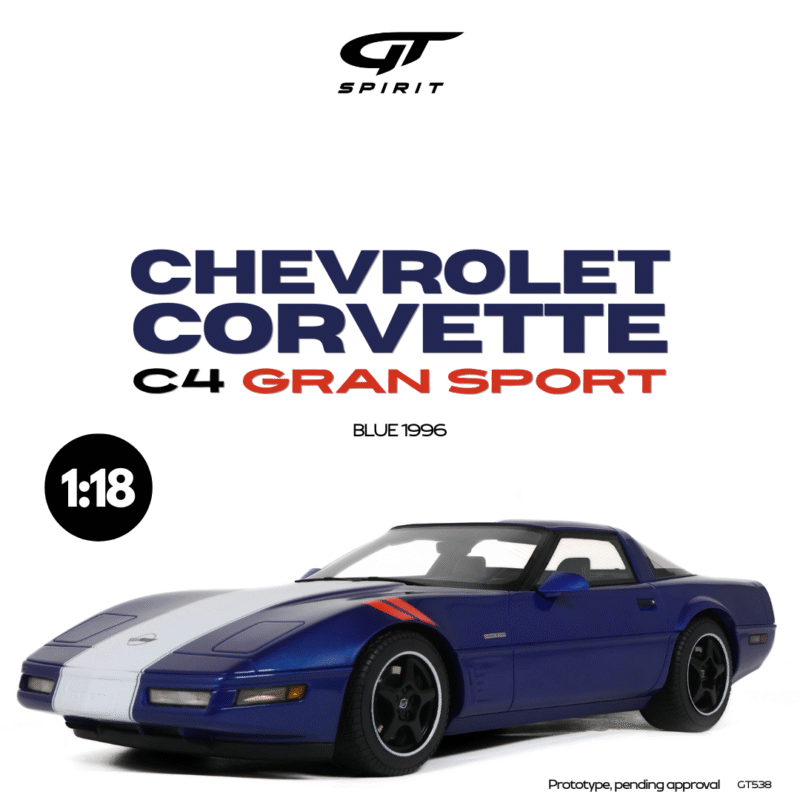 CHEVROLET Corvette C4 Gran Sport 1996 Blue - 1:18 GT Spirit GT538