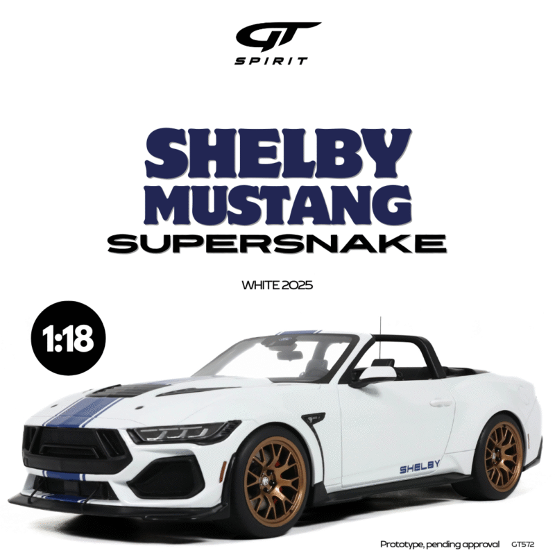 SHELBY Mustang Supersnake 2025 White - 1:18 GT Spirit GT572