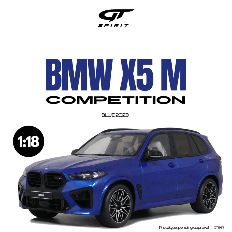 BMW X5 M Competition 2023 Blue - 1:18 GT Spirit GT967