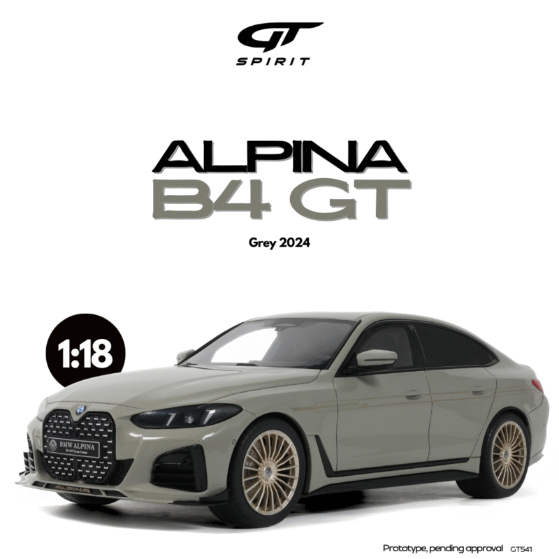 BMW ALPINA B4 GT 2024 Gris - 1:18 GT Spirit GT541