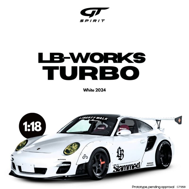 PORSCHE LB-Works Turbo 2024 Blanc - 1:18 GT Spirit GT958