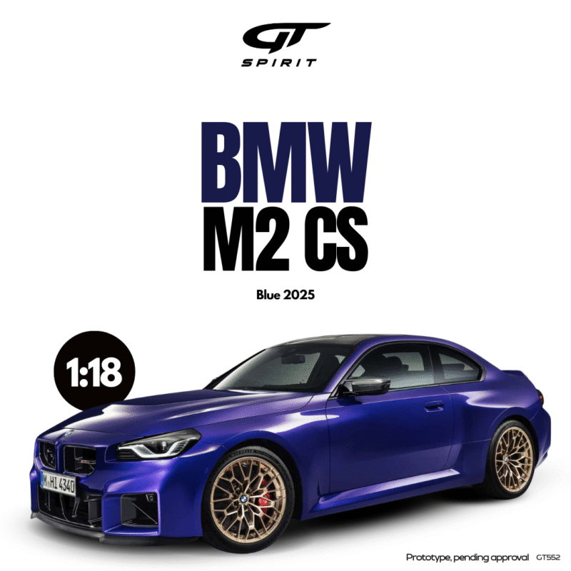BMW M2 CS 2025 Bleu - 1:18 GT Spirit GT552