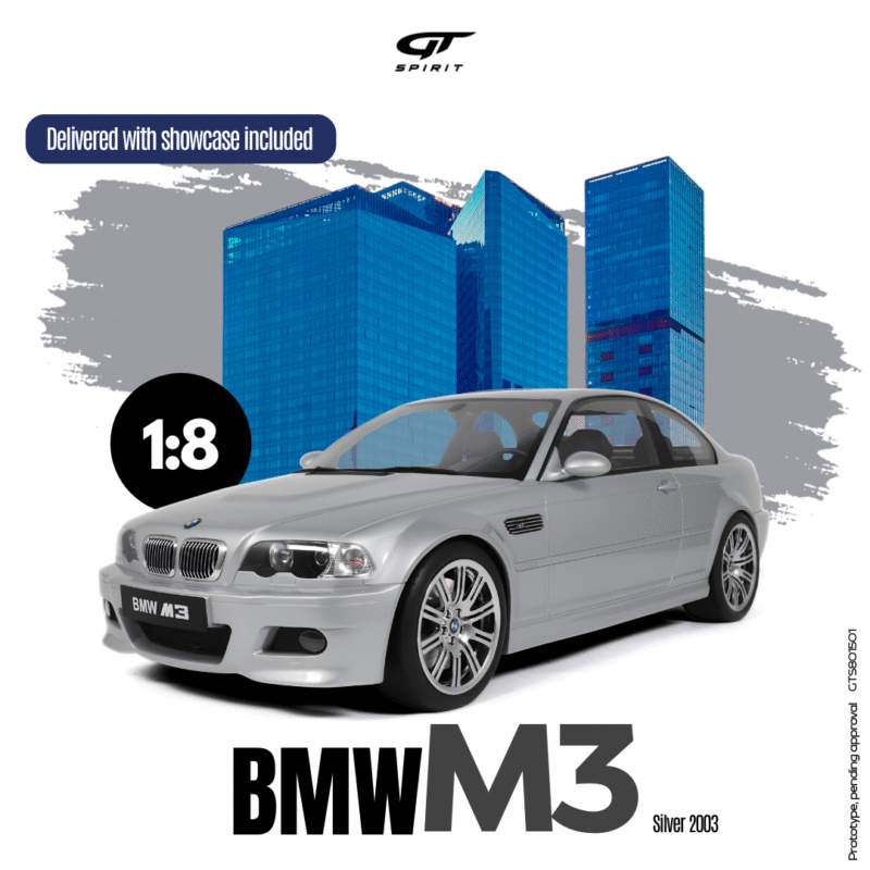 BMW M3 E46 2003 Silver - 1:8 GT Spirit GTS801501