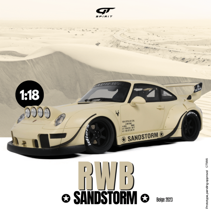 RWB Porsche 2023 Sandstorn - 1:18 GT Spirit GT566
