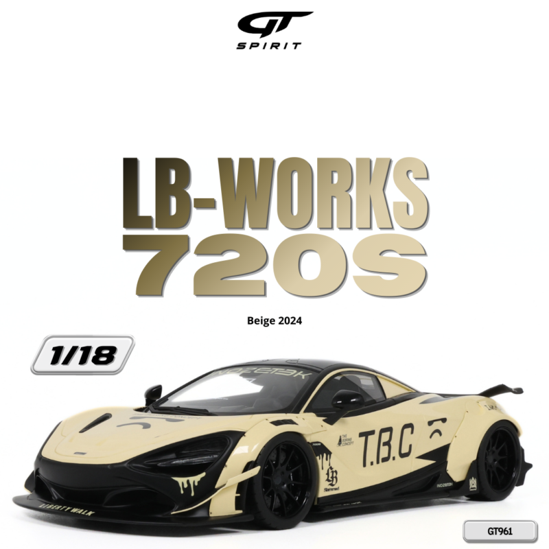 McLAREN LB-WORKS 720S 2024 Beige - 1:18 GT Spirit GT961