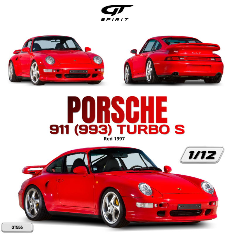 PORSCHE 911 (993) Turbo S 1997 Red - 1:12 GT Spirit GT556