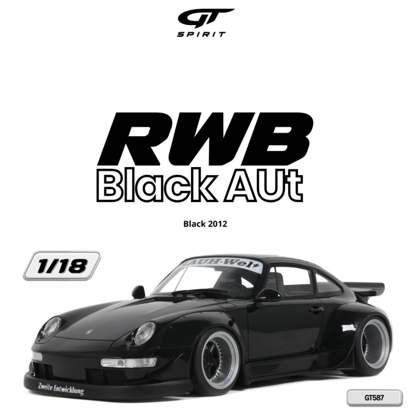RWB Porsche 2012 Black Aut Black - 1:18 GT Spirit GT587