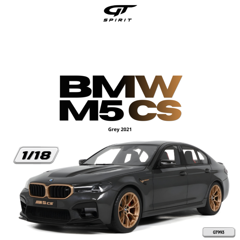 BMW M5 CS 2021 Grey - 1:18 GT Spirit GT993