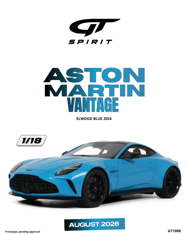 ASTON MARTIN Vantage 2024 Blue - 1:18 GT Spirit GT1008
